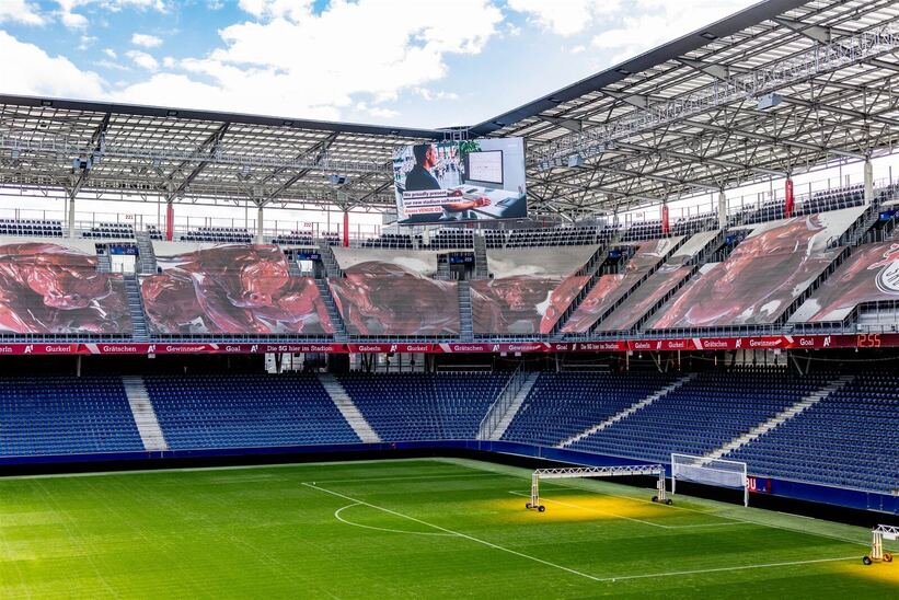 Axess VENUE OS on the big screen inside Red Bull Arena Salzburg