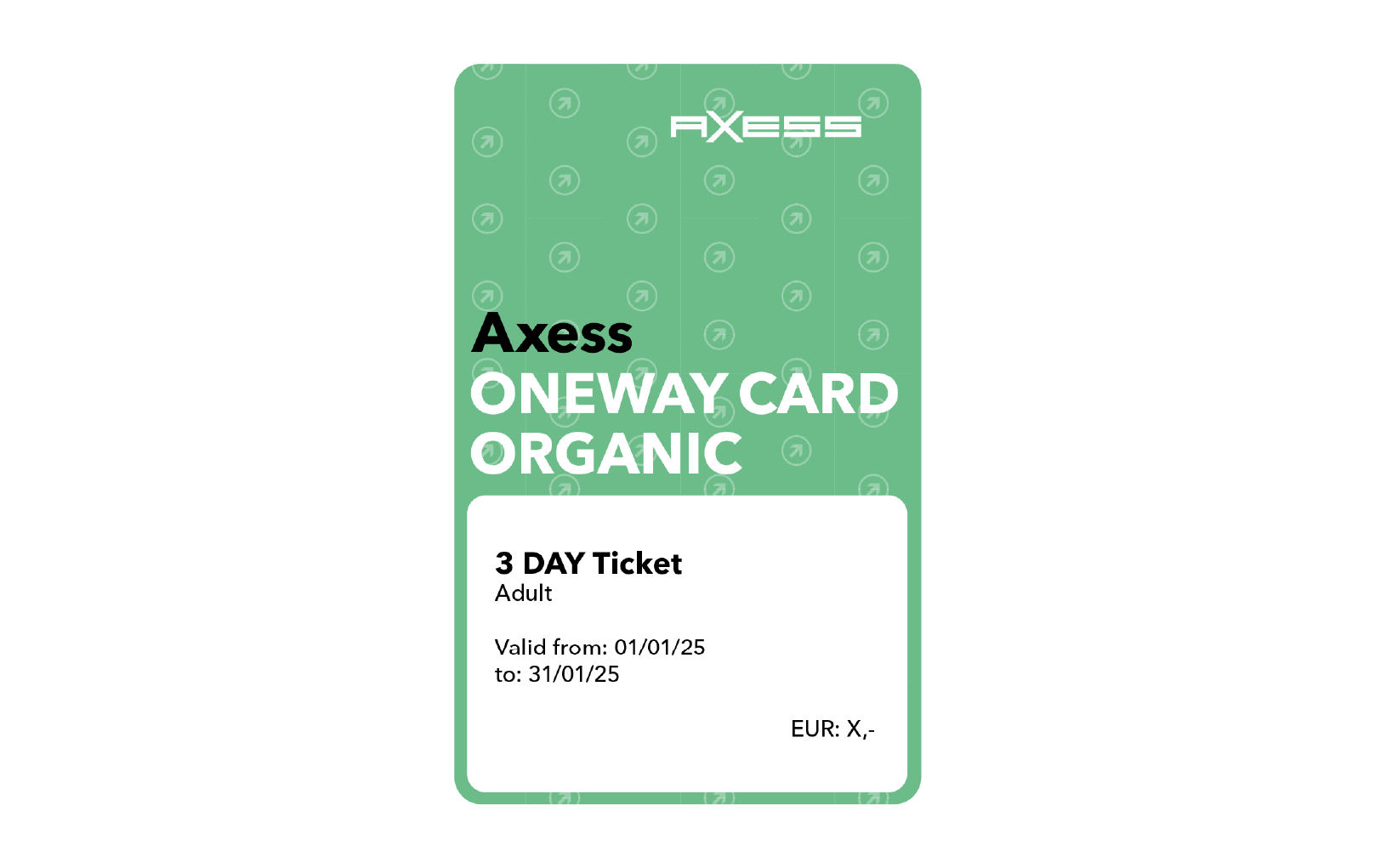 Axess ONEWAY CARD ORGANIC